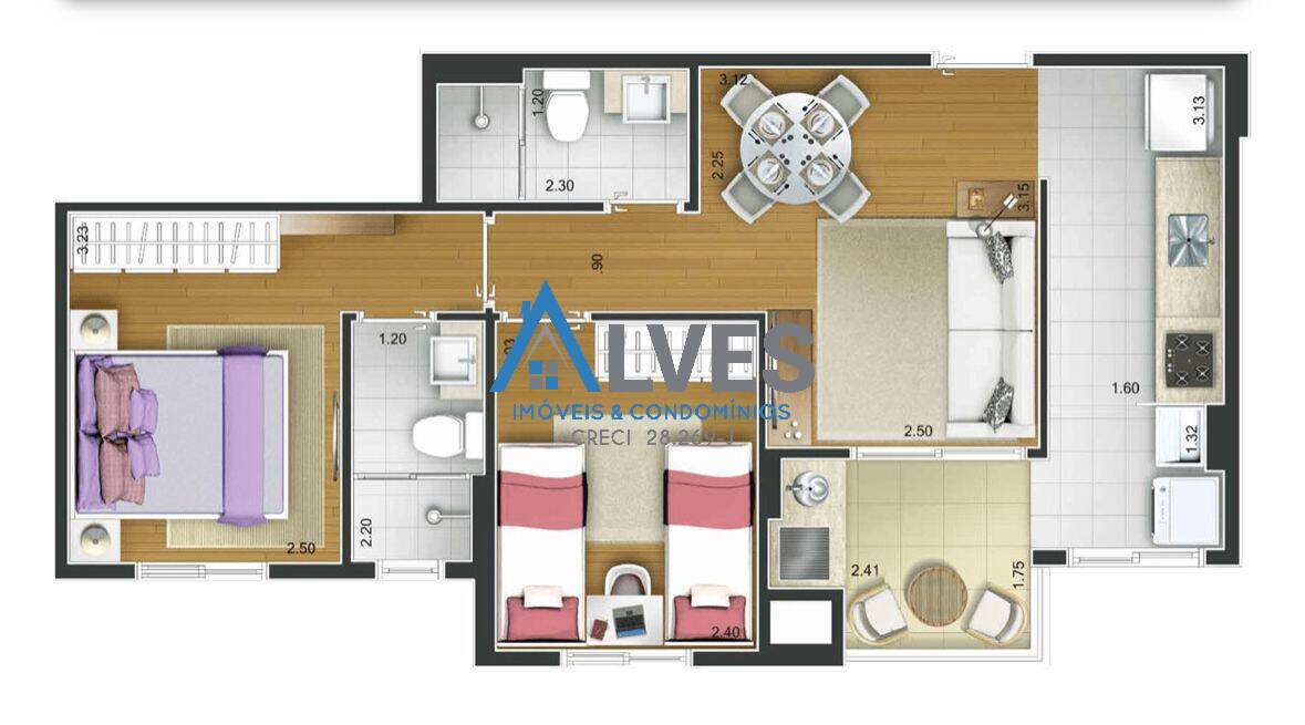 Apartamento à venda com 2 quartos, 52m² - Foto 19